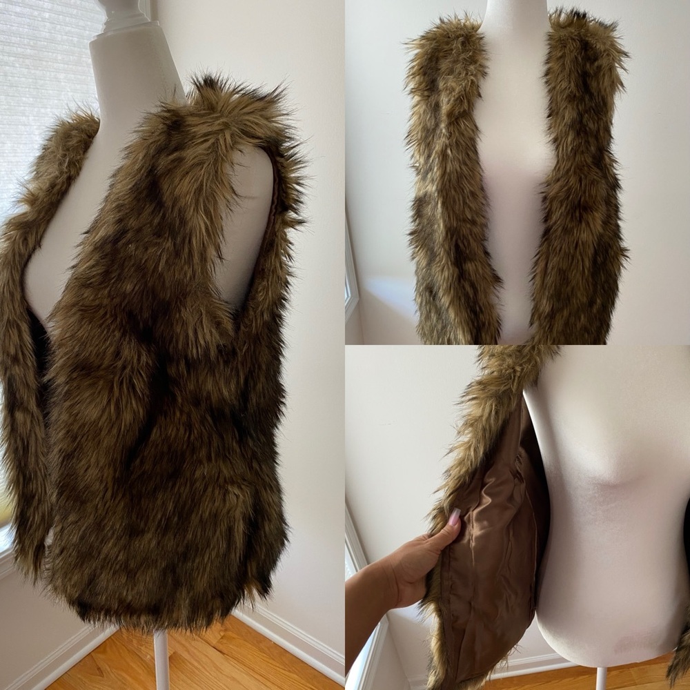 Faux Fur Vest H&M